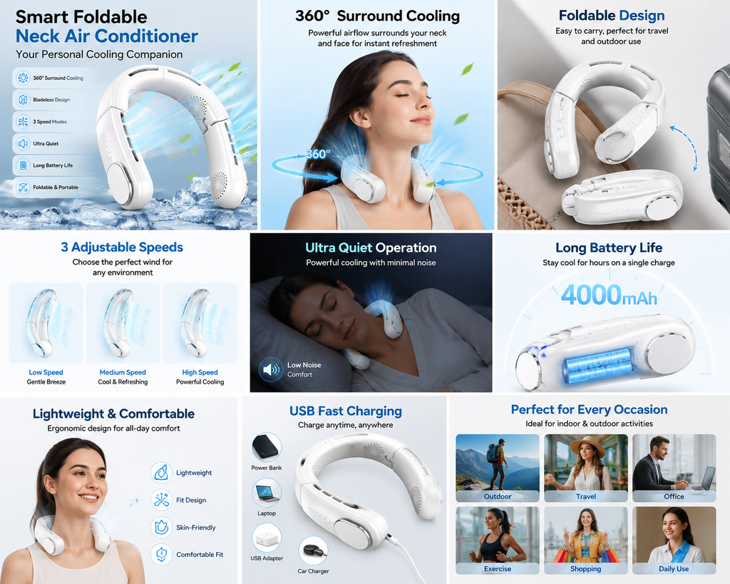 Portable Neck Fan